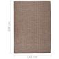Preview: Outdoor-Teppich Flachgewebe 140x200 cm Braun