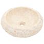 Preview: Waschbecken 40x12 cm Marmor Creme