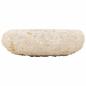 Preview: Waschbecken 40x12 cm Marmor Creme