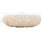 Preview: Waschbecken 40x12 cm Marmor Creme