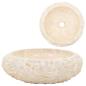 Preview: Waschbecken 40x12 cm Marmor Creme