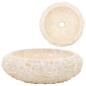 Preview: Waschbecken 40x12 cm Marmor Creme