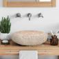 Preview: Waschbecken 40x12 cm Marmor Creme