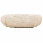 Preview: Waschbecken 40x12 cm Marmor Creme