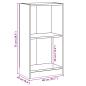 Preview: Bücherregal Sonoma-Eiche 40x24x75 cm Holzwerkstoff