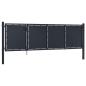 Preview: Gartentor Stahl 350 x 100 cm Anthrazit