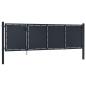 Preview: Gartentor Stahl 350 x 100 cm Anthrazit