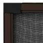 Preview: Ausziehbarer Insektenschutz für Fenster Braun (100-193)x75 cm