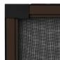 Preview: Ausziehbarer Insektenschutz für Fenster Braun (100-193)x75 cm