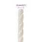 Preview: Arbeitsseil Weiß 12 mm 50 m Polypropylen