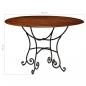 Preview: Esstisch Massivholz mit Honigfarbenem Finish 120x76 cm