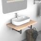 Preview: ARDEBO.de - Badmöbel Eichenbraun 60×40×16,3 cm