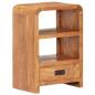 Preview: Nachttisch 40x30x60 cm Massivholz mit Honigfarbenem Finish