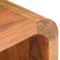 Preview: Nachttisch 40x30x60 cm Massivholz mit Honigfarbenem Finish