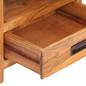 Preview: Nachttisch 40x30x60 cm Massivholz mit Honigfarbenem Finish