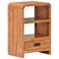 Preview: Nachttisch 40x30x60 cm Massivholz mit Honigfarbenem Finish