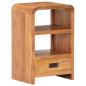 Preview: Nachttisch 40x30x60 cm Massivholz mit Honigfarbenem Finish