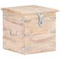 Preview: ARDEBO.de - Truhe 40x40x40 cm Akazie Massivholz