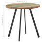 Preview: Esstisch 80 cm Altholz Massiv
