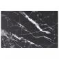 Preview: ARDEBO.de - Tischplatte Schwarz 100x62 cm 8 mm Hartglas in Marmoroptik