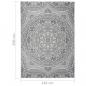 Preview: Outdoor-Teppich Flachgewebe 140x200 cm Blaues Muster