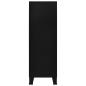 Preview: Lagerschrank Industrial Schwarz 75x40x120 cm Stahl