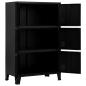 Preview: Lagerschrank Industrial Schwarz 75x40x120 cm Stahl