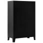 Preview: Lagerschrank Industrial Schwarz 75x40x120 cm Stahl