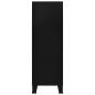 Preview: Lagerschrank Industrial Schwarz 75x40x120 cm Stahl