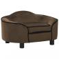 Preview: ARDEBO.de - Hundesofa Braun 67x47x36 cm Plüsch