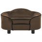 Preview: Hundesofa Braun 67x47x36 cm Plüsch