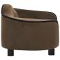 Preview: Hundesofa Braun 67x47x36 cm Plüsch