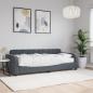 Preview: ARDEBO.de - Tagesbett mit Matratze Dunkelgrau 80x200 cm Samt