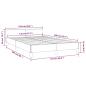 Preview: Bettgestell ohne Matratze Dunkelbraun 120x200 cm Stoff