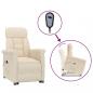 Preview: Relaxsessel Elektrisch Beige Mikrofasergewebe