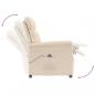 Preview: Relaxsessel Elektrisch Beige Mikrofasergewebe