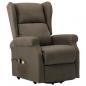 Preview: Massagesessel mit Aufstehhilfe Taupe Stoff