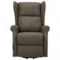 Preview: Massagesessel mit Aufstehhilfe Taupe Stoff