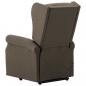 Preview: Massagesessel mit Aufstehhilfe Taupe Stoff