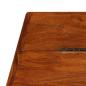 Preview: Couchtisch Massivholz mit Honigfarbenem Finish 110x55x35 cm