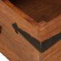 Preview: Couchtisch Massivholz mit Honigfarbenem Finish 110x55x35 cm