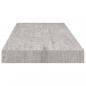 Preview: Schweberegal Betongrau 60x23,5x3,8 cm MDF