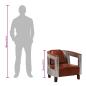 Preview: Fliegersessel Braun Echtleder