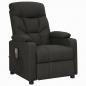 Preview: Massagesessel mit Aufstehhilfe Schwarz Stoff
