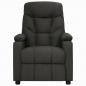 Preview: Massagesessel mit Aufstehhilfe Schwarz Stoff