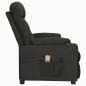 Preview: Massagesessel mit Aufstehhilfe Schwarz Stoff