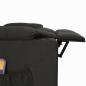 Preview: Massagesessel mit Aufstehhilfe Schwarz Stoff
