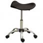 Preview: ARDEBO.de - Friseur Rollhocker Braun Kunstleder