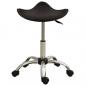 Preview: Friseur Rollhocker Braun Kunstleder