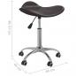 Preview: Friseur Rollhocker Braun Kunstleder